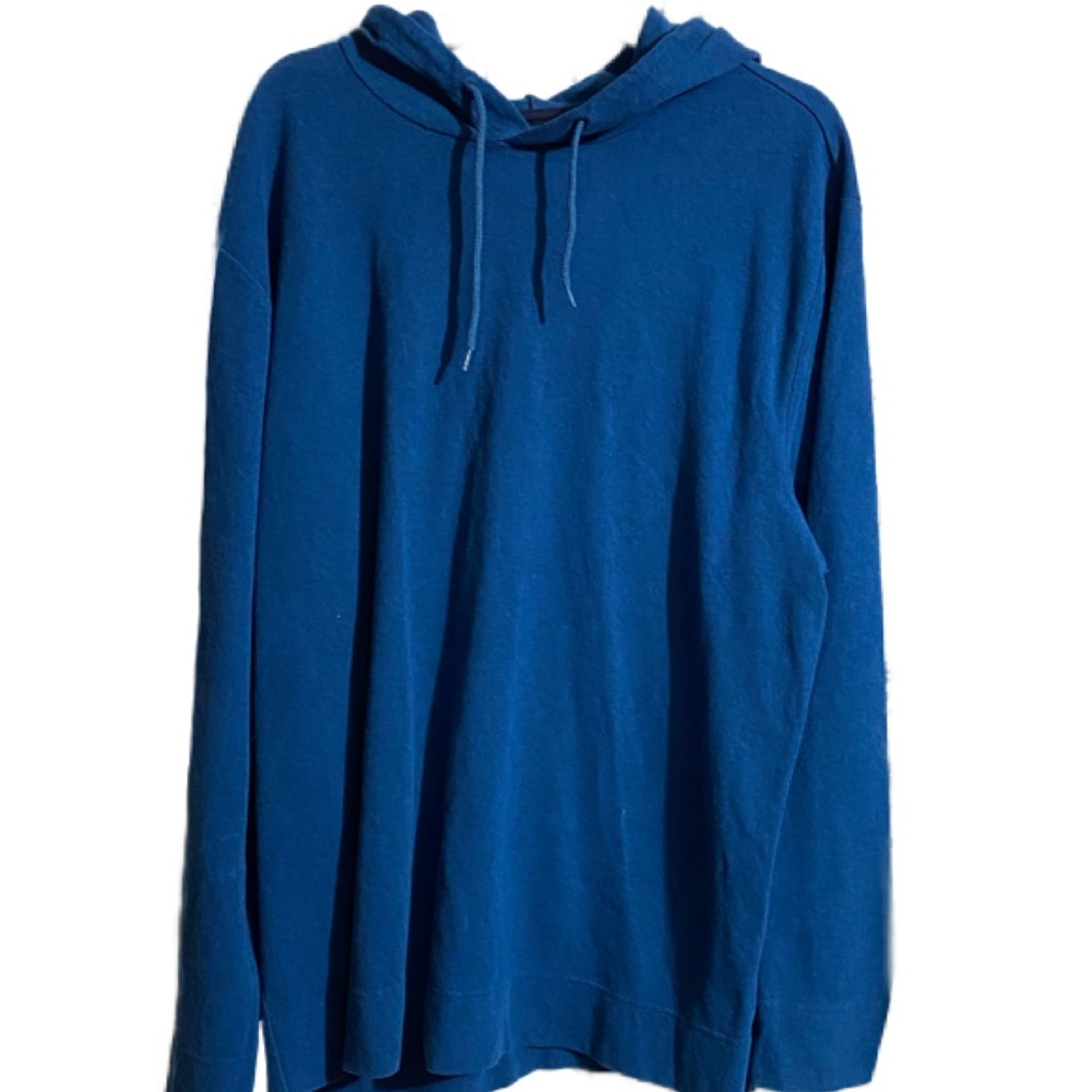 Mens Blue Gap Hoodie Sweatshirt Blue 2XL